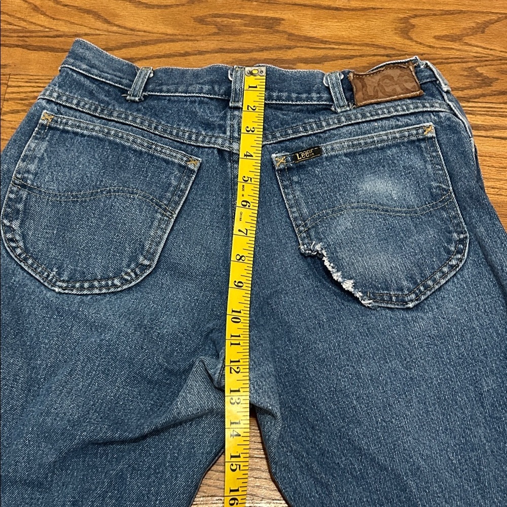 Vintage Lee Jeans Women’s 32 Blue Lee Riders with Distressing - Picture 15 of 16